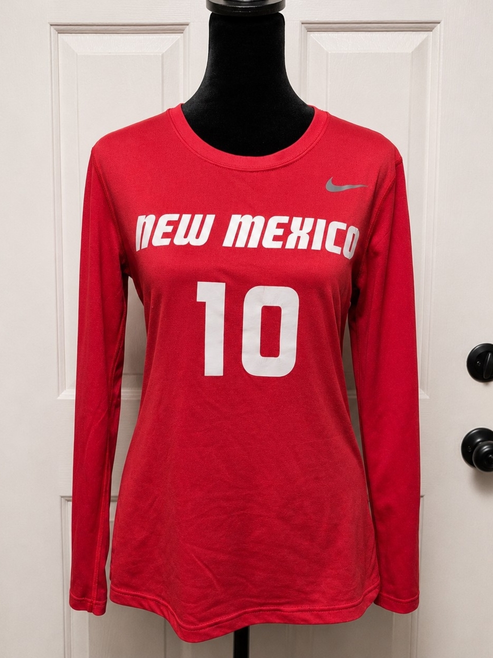 Nike UNM New Mexico Lobos #34 Red Athletic Jersey Shirt